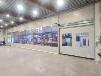 snellooppoort en industriegordijnen verhaert